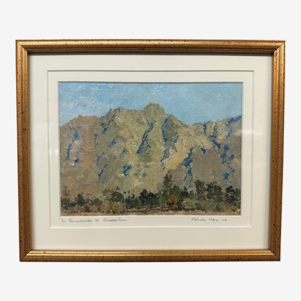 Malcolm Mason "The Remarkable's at Queenstown" Oil Painting, Signed - Image 1