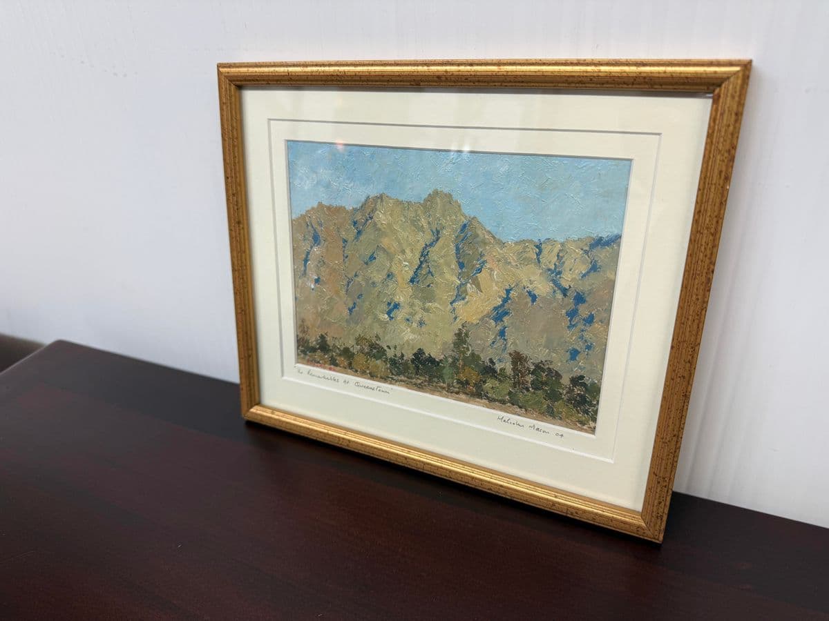 Malcolm Mason "The Remarkable's at Queenstown" Oil Painting, Signed - Thumbnail 12