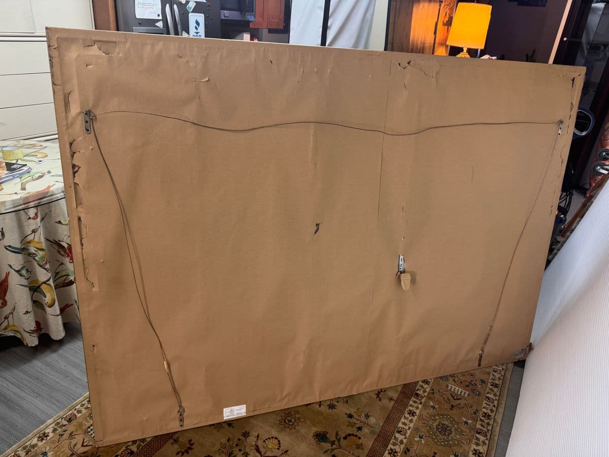 Mid Century Japanese Panels Inset in Frame - Thumbnail 13