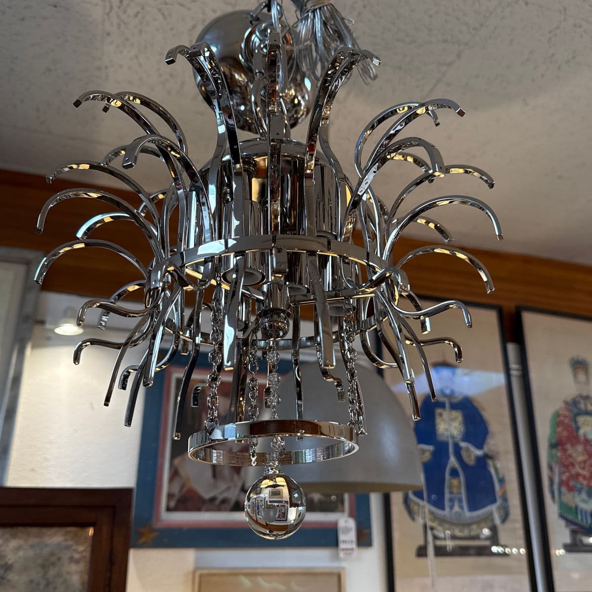 Aerin for Visual Comfort Bellvale Pendant Light, Polished Nickel - Thumbnail 9