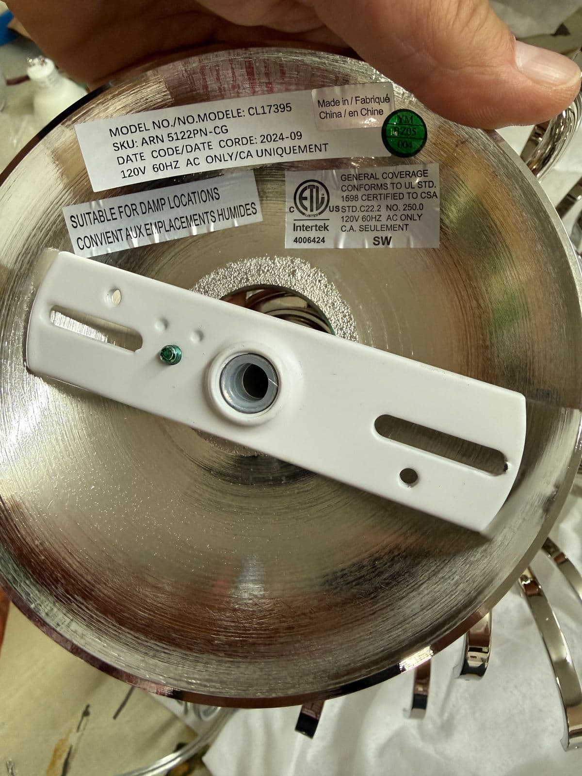 Aerin for Visual Comfort Bellvale Pendant Light, Polished Nickel - Thumbnail 6