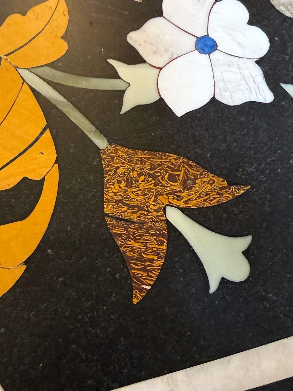 Pietra Dura + Wrought Iron in/Outdoor Table - Thumbnail 5