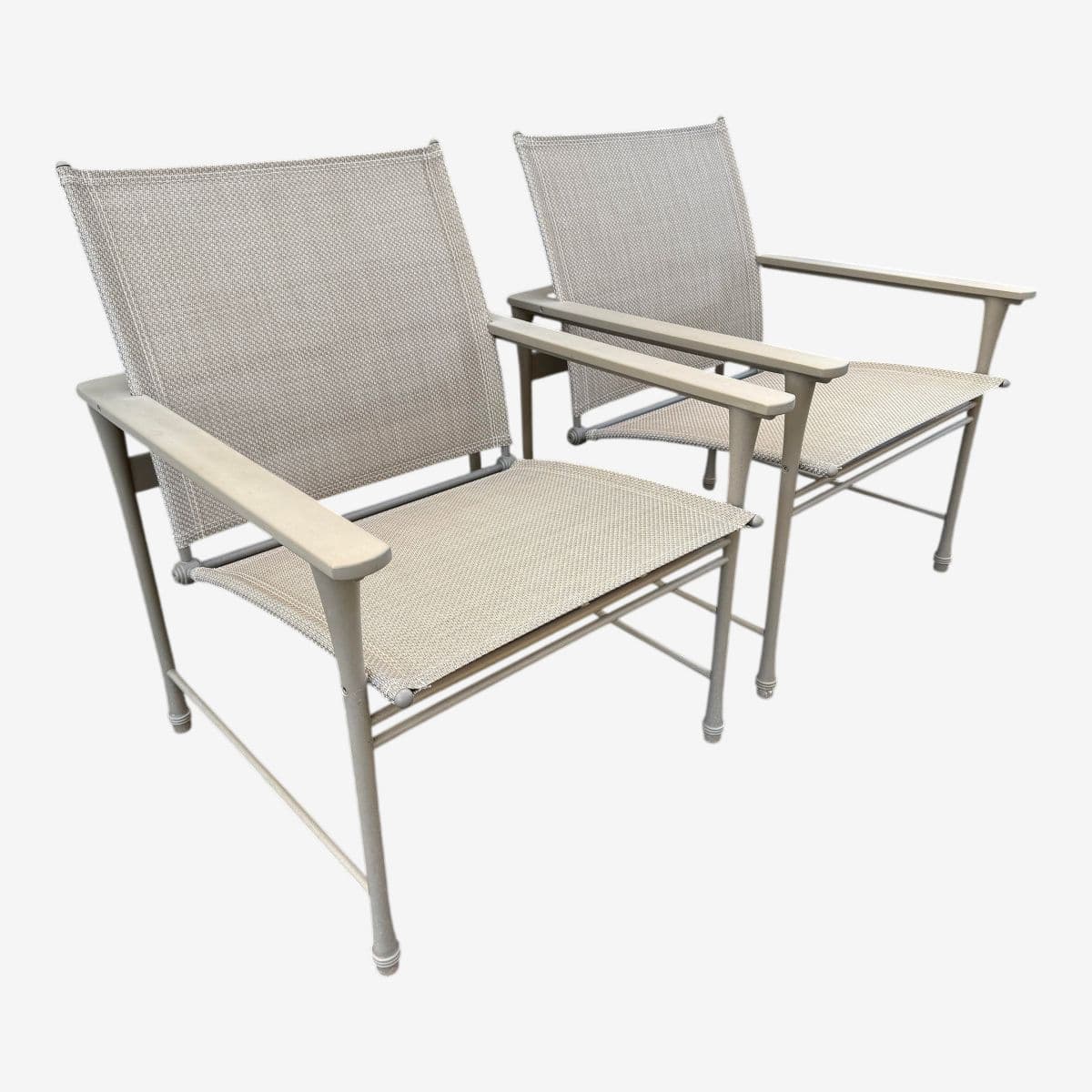 Giati Designs Aprio Collection Outdoor Arm Chairs, Pair - Image 1