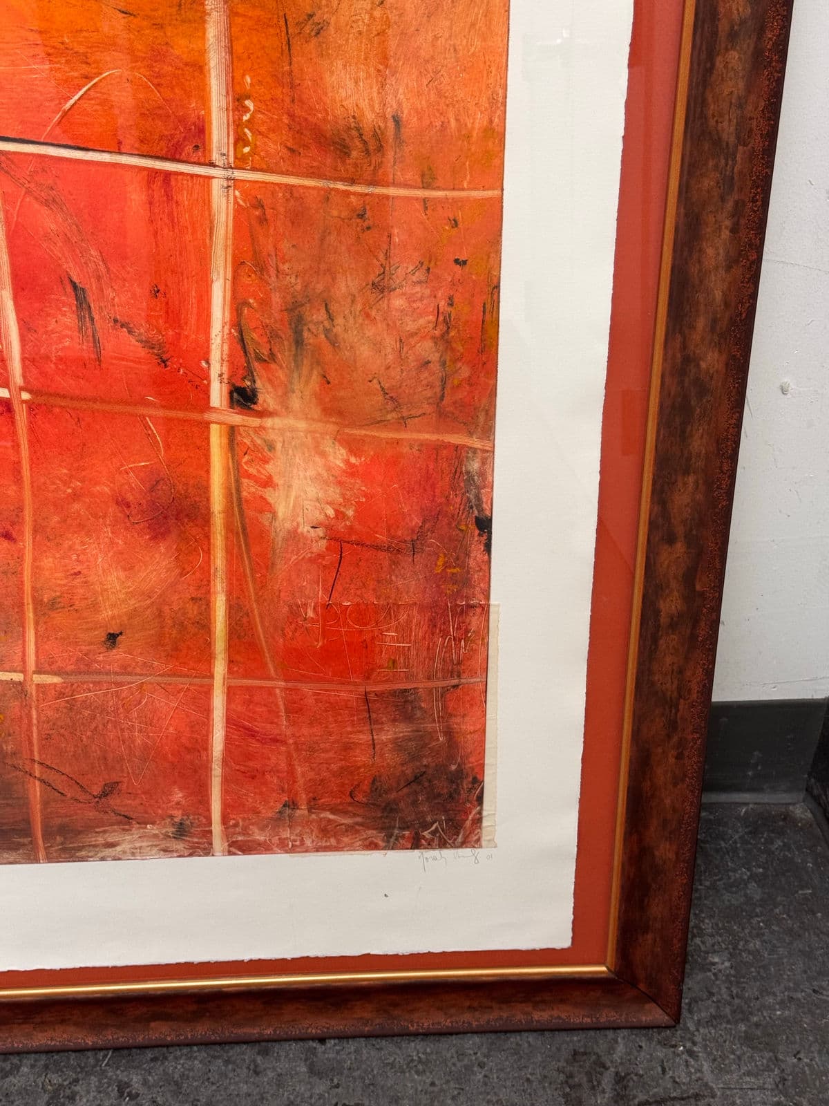 Abstract Mixed Media Artwork + Signed, Circa 2001 - Thumbnail 6