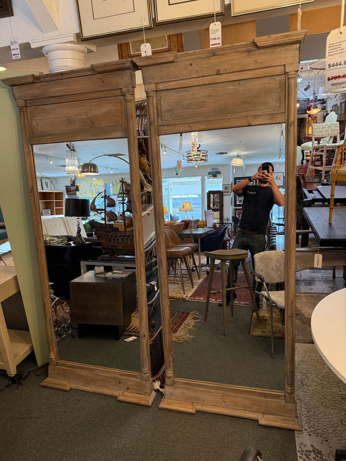 Restoration Hardware Trumeau Mirrors, Pair - Thumbnail 3