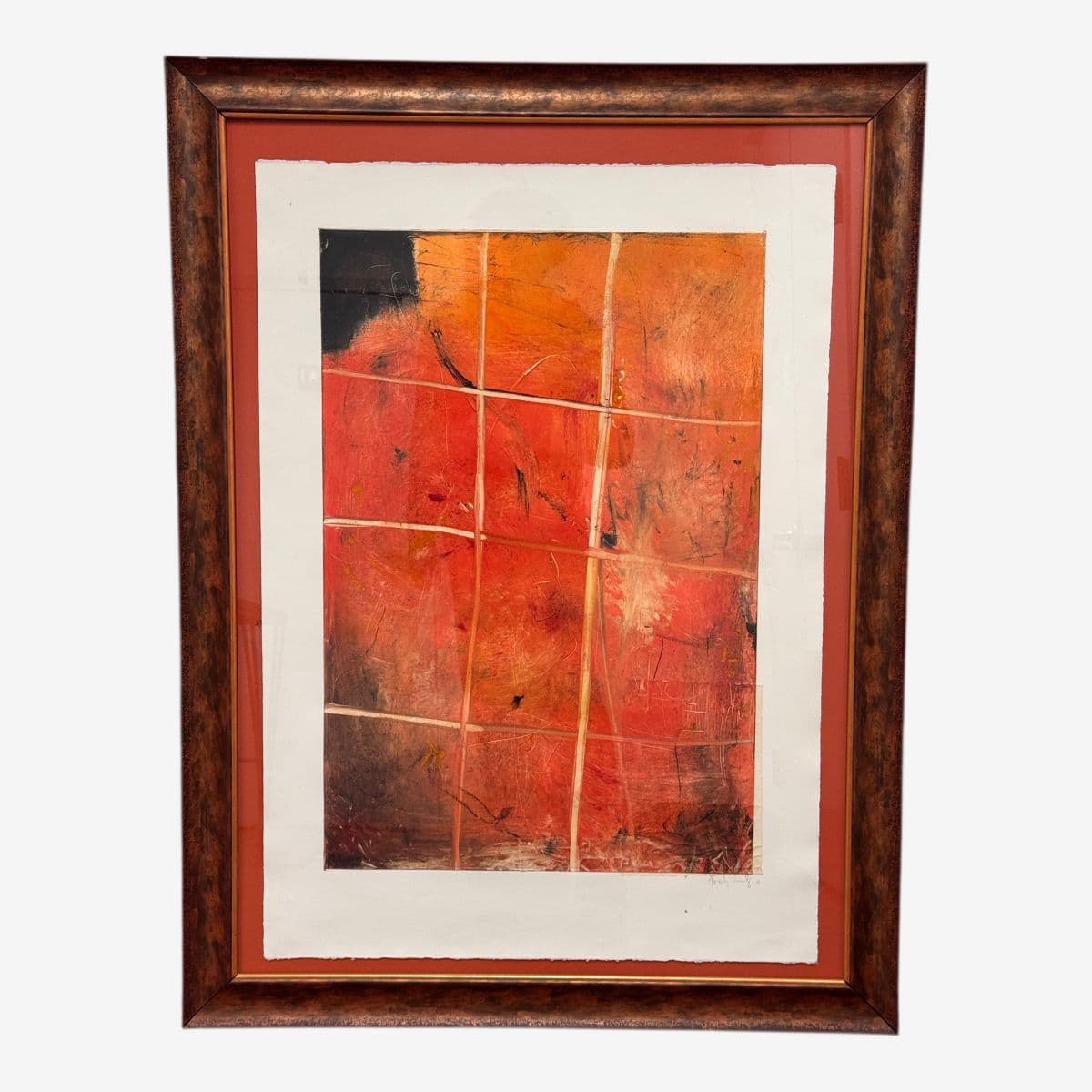 Abstract Mixed Media Artwork + Signed, Circa 2001 - Image 1