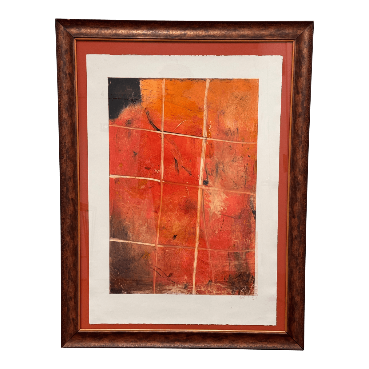 Abstract Mixed Media Artwork + Signed, Circa 2001 - Thumbnail 2