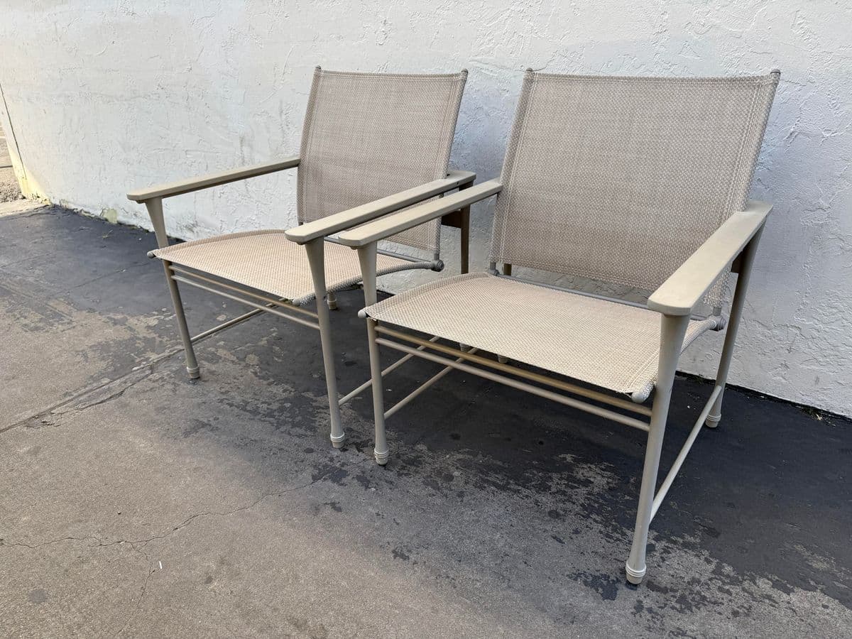 Giati Designs Aprio Collection Outdoor Arm Chairs, Pair - Thumbnail 4