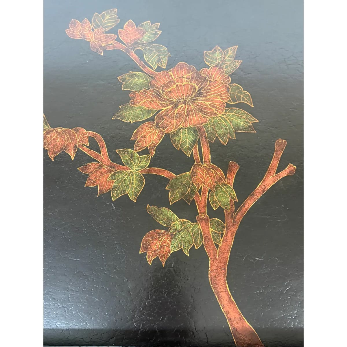 Hollywood Regency Bamboo With Lacquer Tray Table - Thumbnail 10