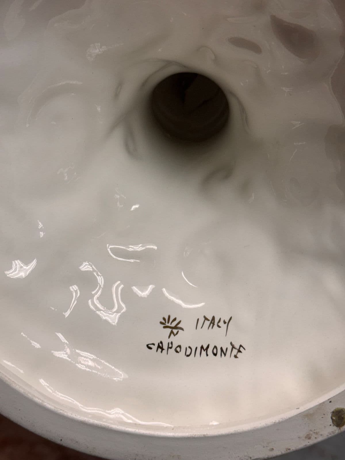 Capodimonte Italian Hand Painted Porcelain Urn - Thumbnail 13