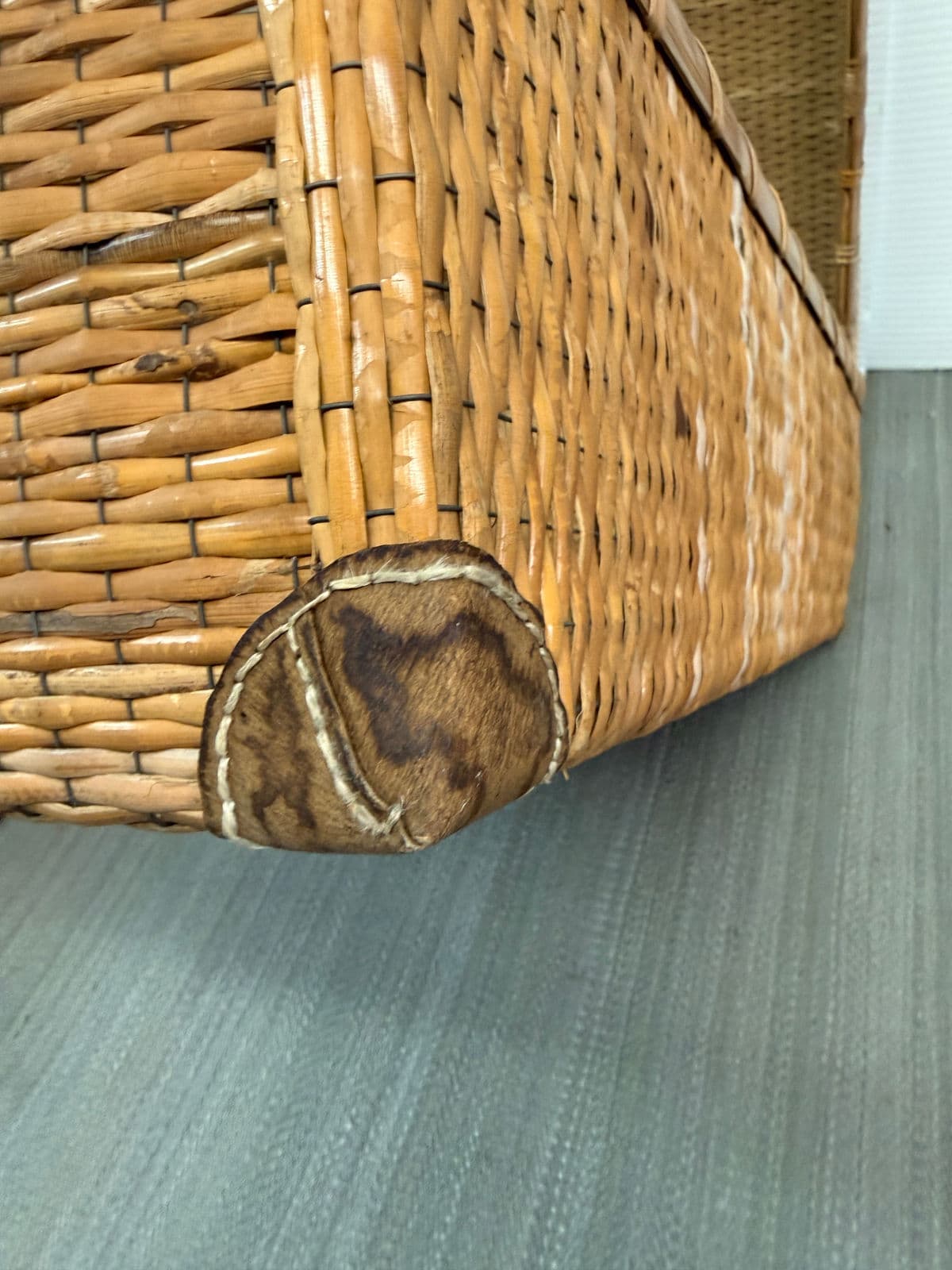 Antique Woven Storage Boxes, Pair - Thumbnail 6