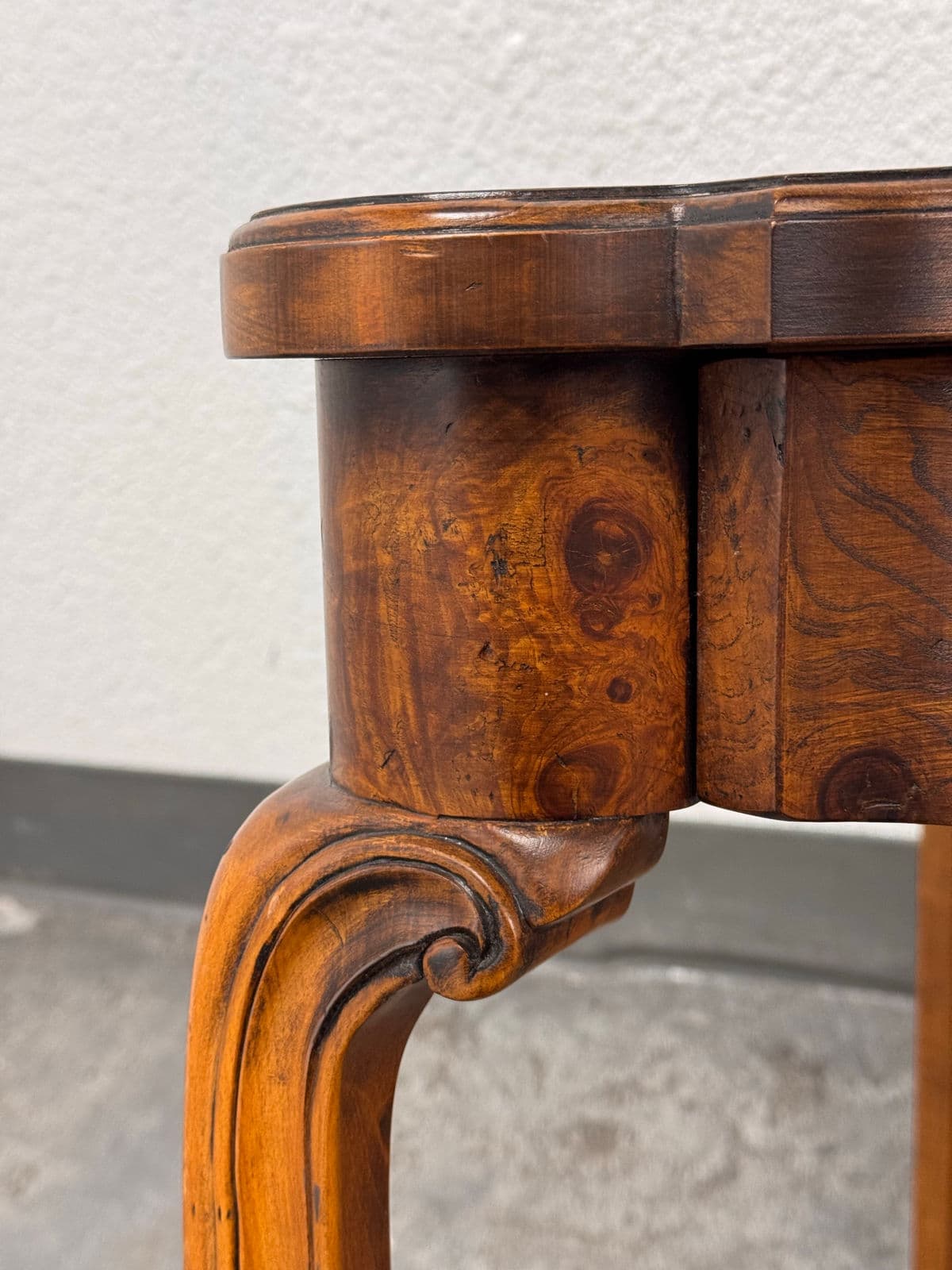 French Provincial Revival Style Side Table + Brass Pull Drawer by Hekman - Thumbnail 10