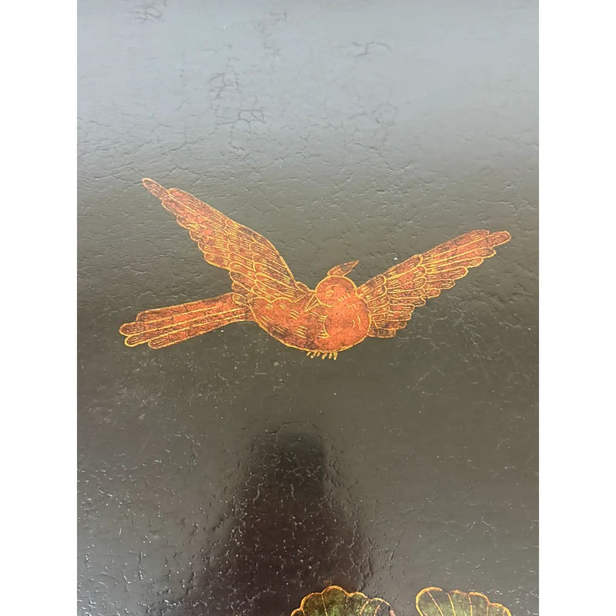 Hollywood Regency Bamboo With Lacquer Tray Table - Thumbnail 11