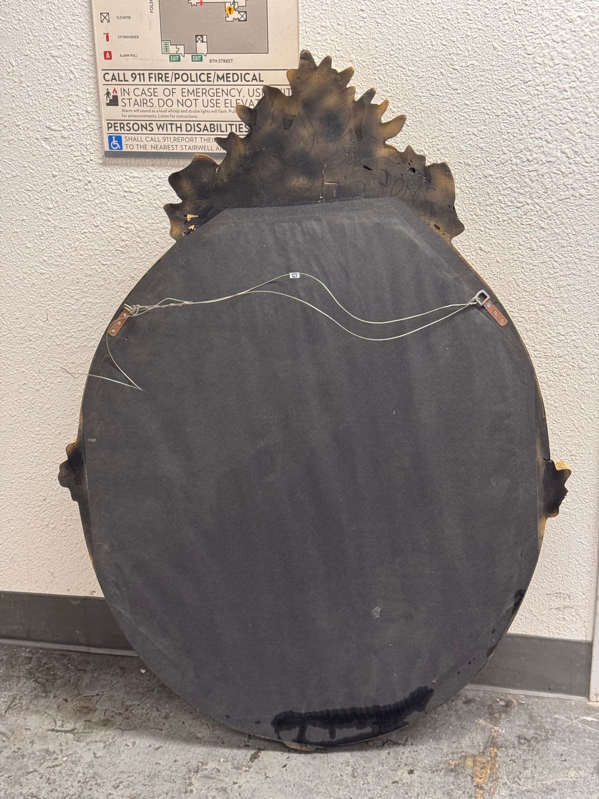 French Giltwood Cushion Wall Mirror - Thumbnail 13