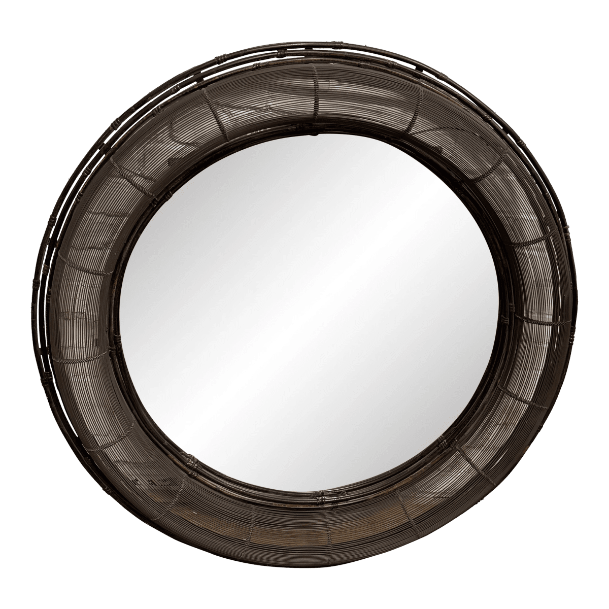 Interlude Home Sculptural Metal Wire Round Wall Mirror - Thumbnail 2