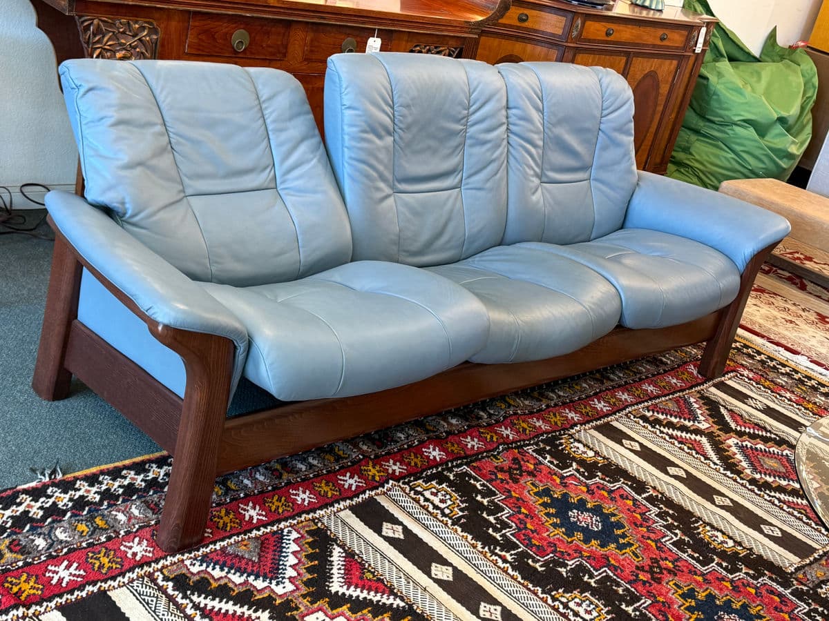 Ekornes Stressless Windsor High Back Sofa - Thumbnail 3