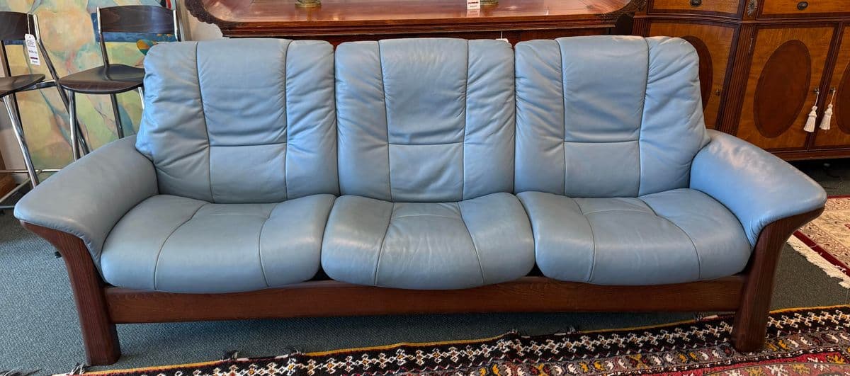 Ekornes Stressless Windsor High Back Sofa - Thumbnail 4