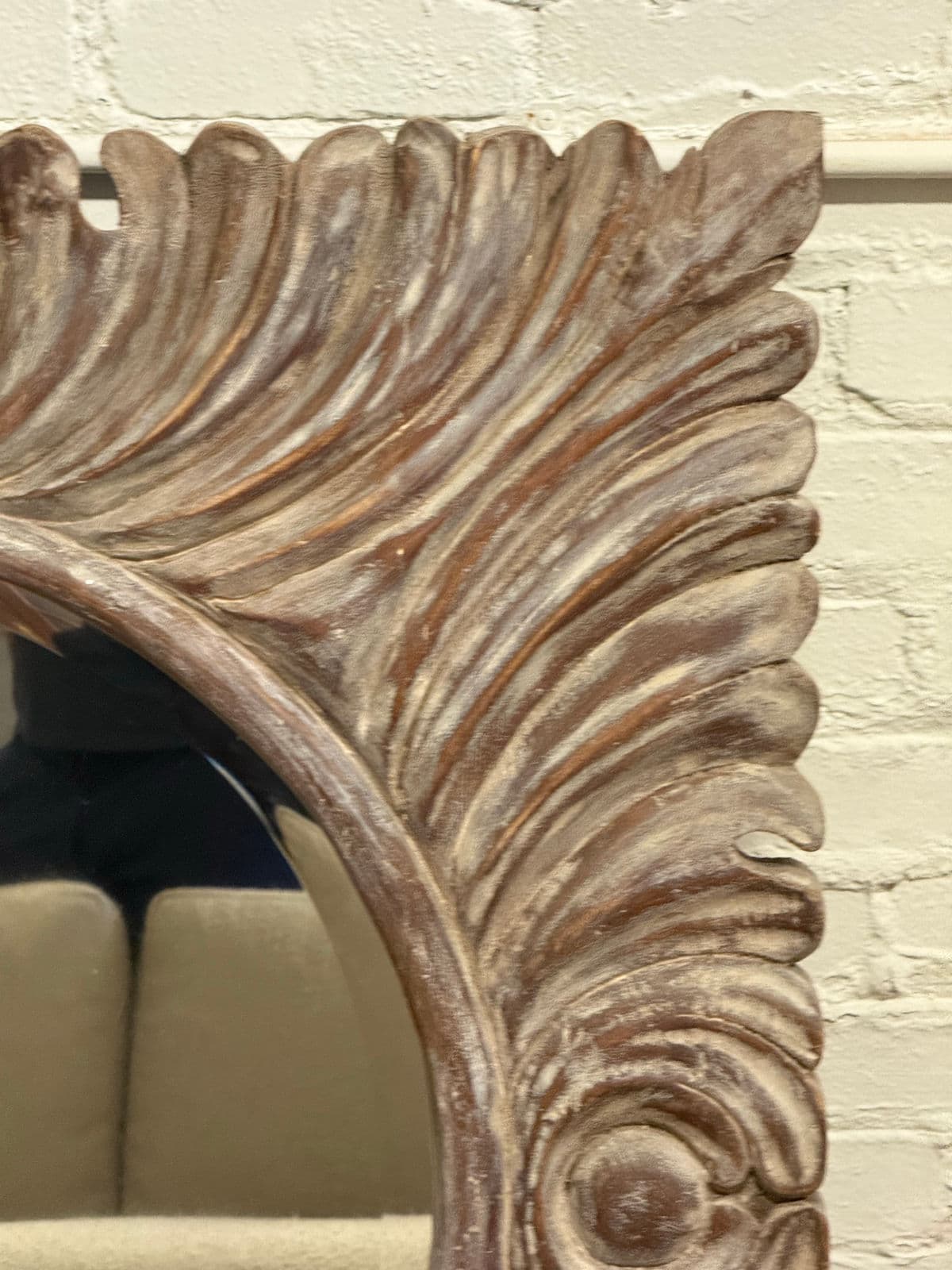 Heavily Textured Beveled Wall Mirror - Thumbnail 10