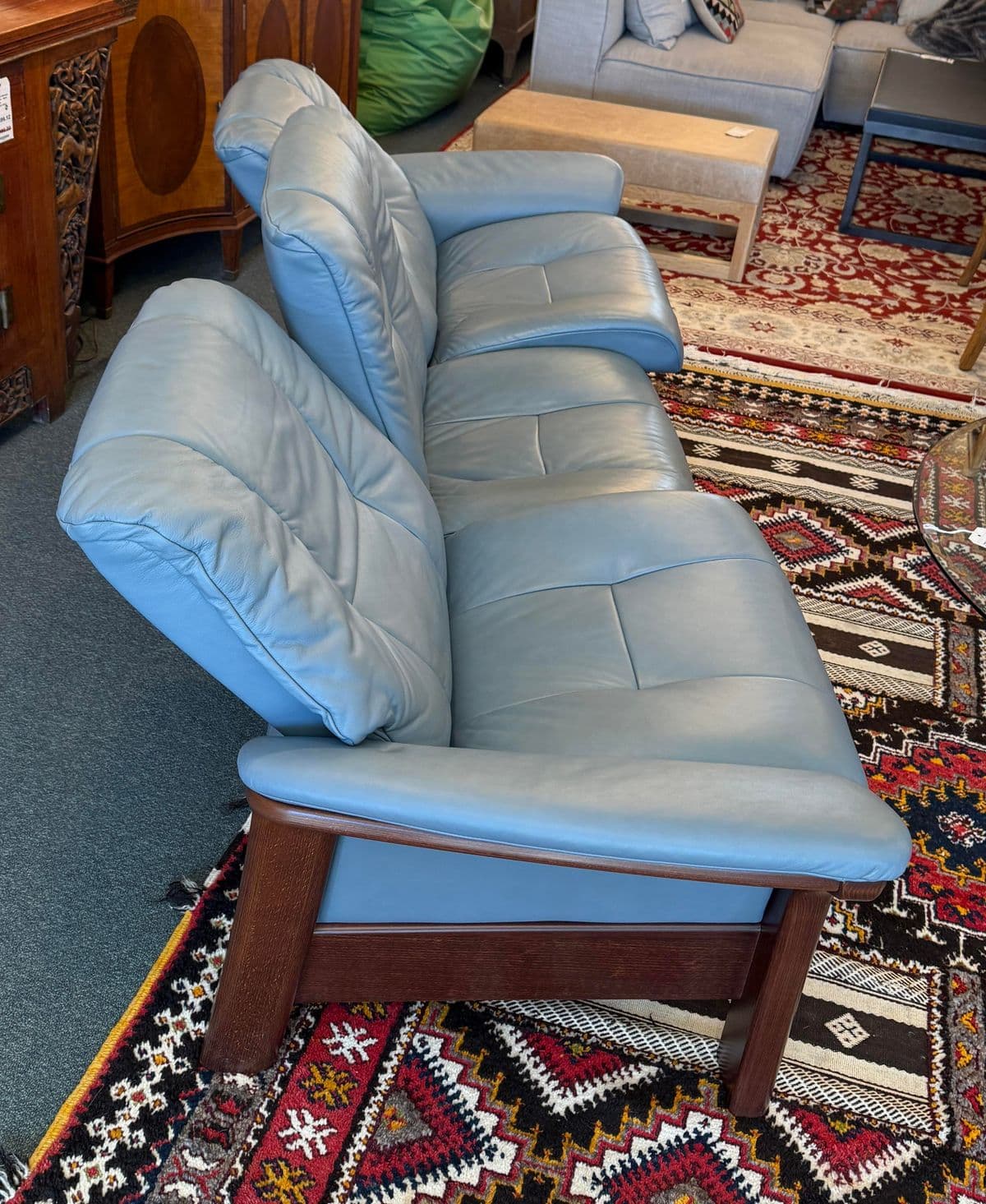Ekornes Stressless Windsor High Back Sofa - Thumbnail 5