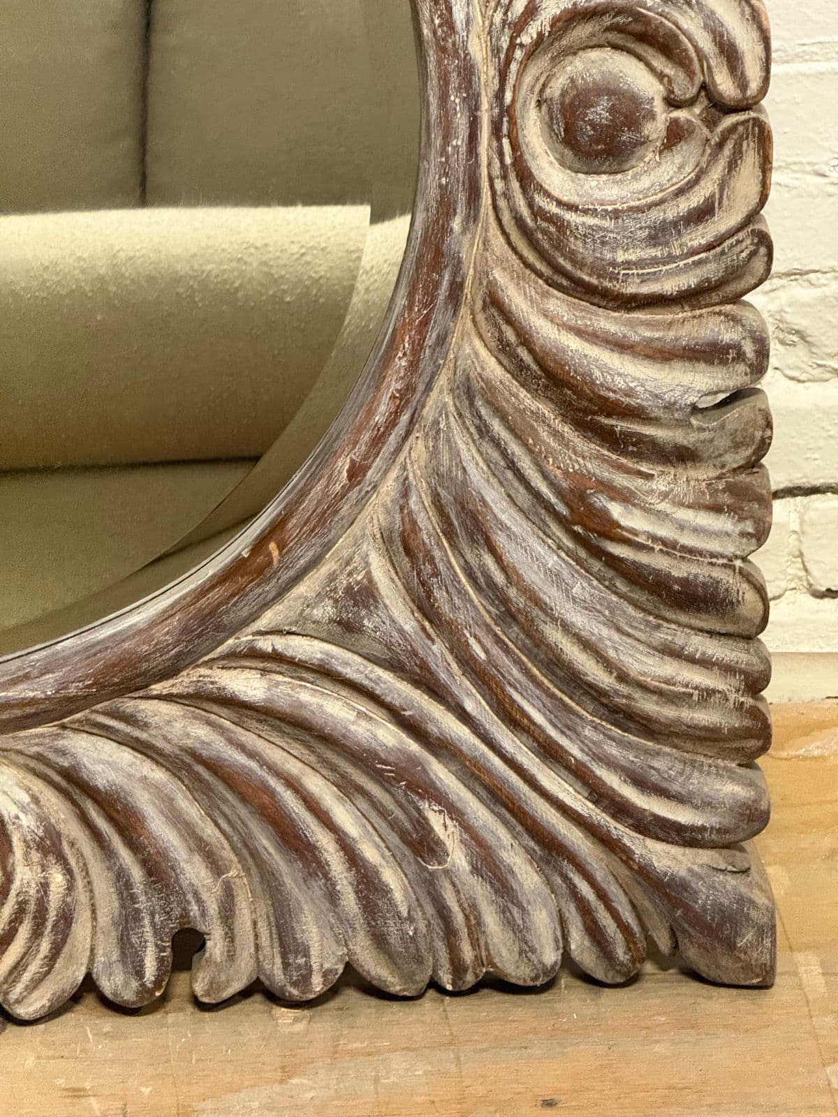 Heavily Textured Beveled Wall Mirror - Thumbnail 9