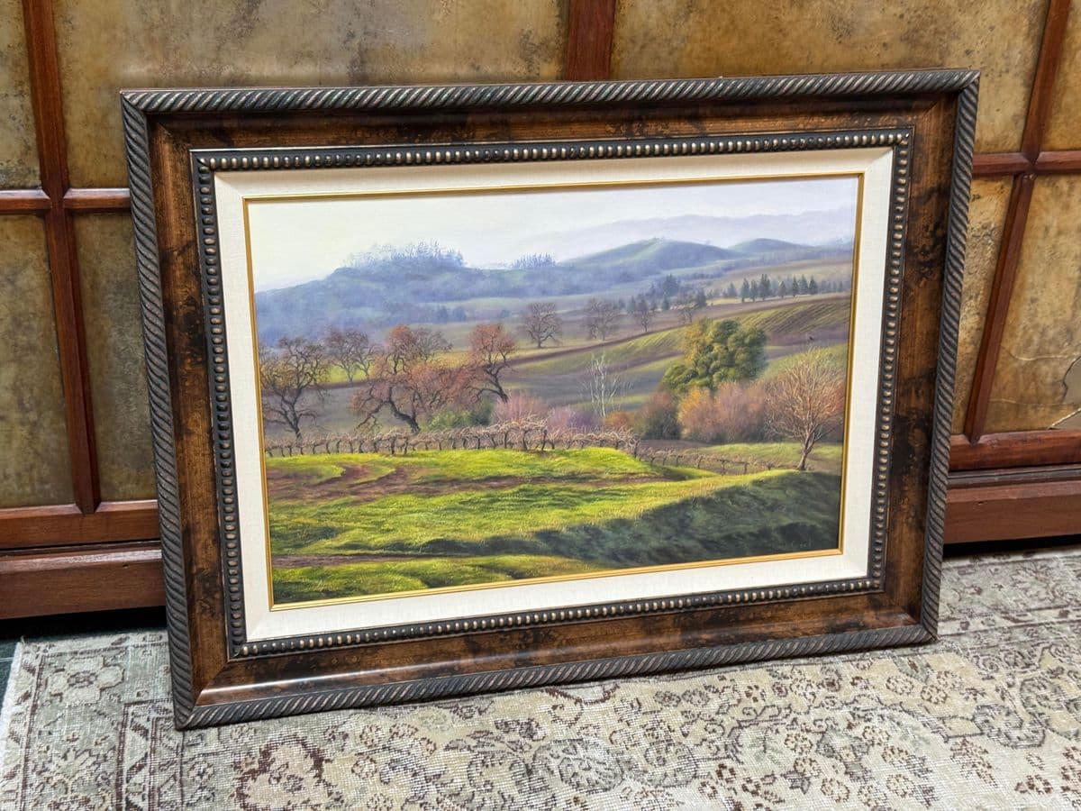 Thomas Creed "Sonoma Valley" Original Painting, Framed - Thumbnail 3