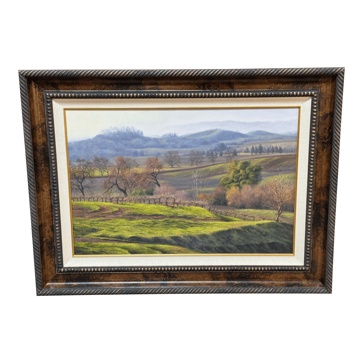 Thomas Creed "Sonoma Valley" Original Painting, Framed - Thumbnail 2