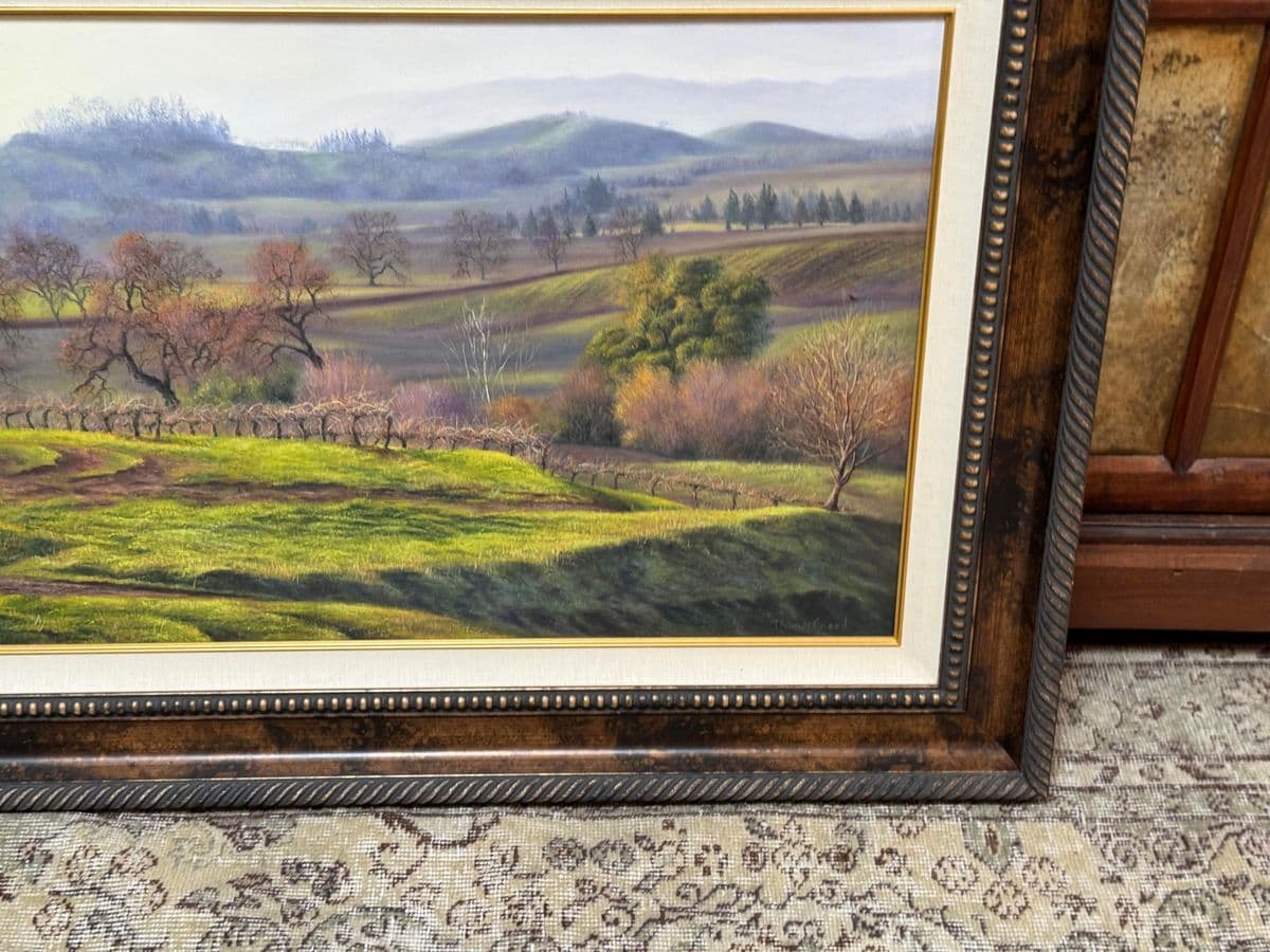 Thomas Creed "Sonoma Valley" Original Painting, Framed - Thumbnail 5