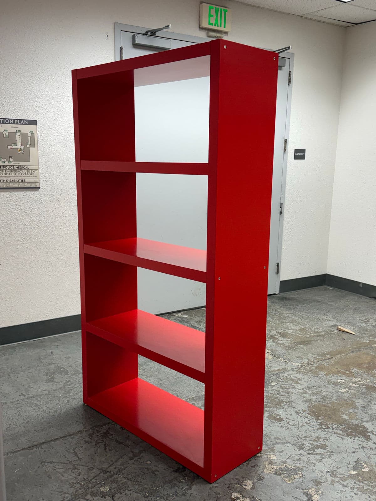 Ikea Kallax Laminate Bookshelf, Red - Thumbnail 6