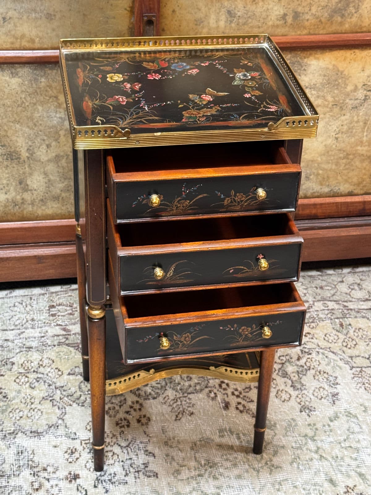 Maitland-Smith Hand Painted Chest of Drawers - Thumbnail 3