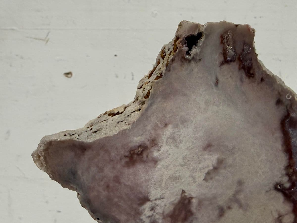 Pink Amethyst Geode Slice on Stand - Thumbnail 4
