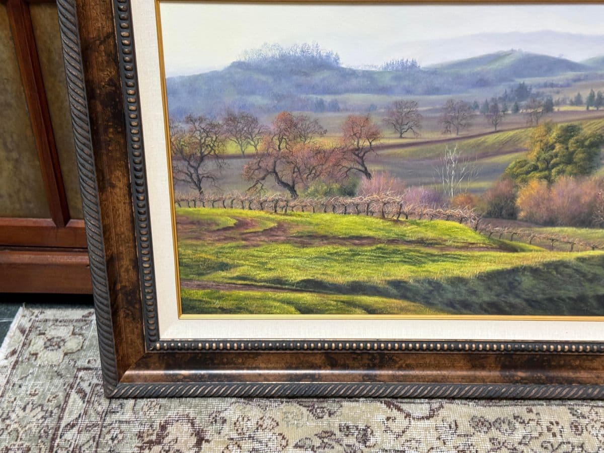 Thomas Creed "Sonoma Valley" Original Painting, Framed - Thumbnail 8