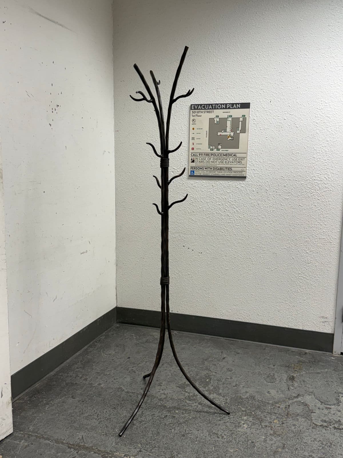 Crate & Barrel Twig Standing Coat Rack - Thumbnail 3