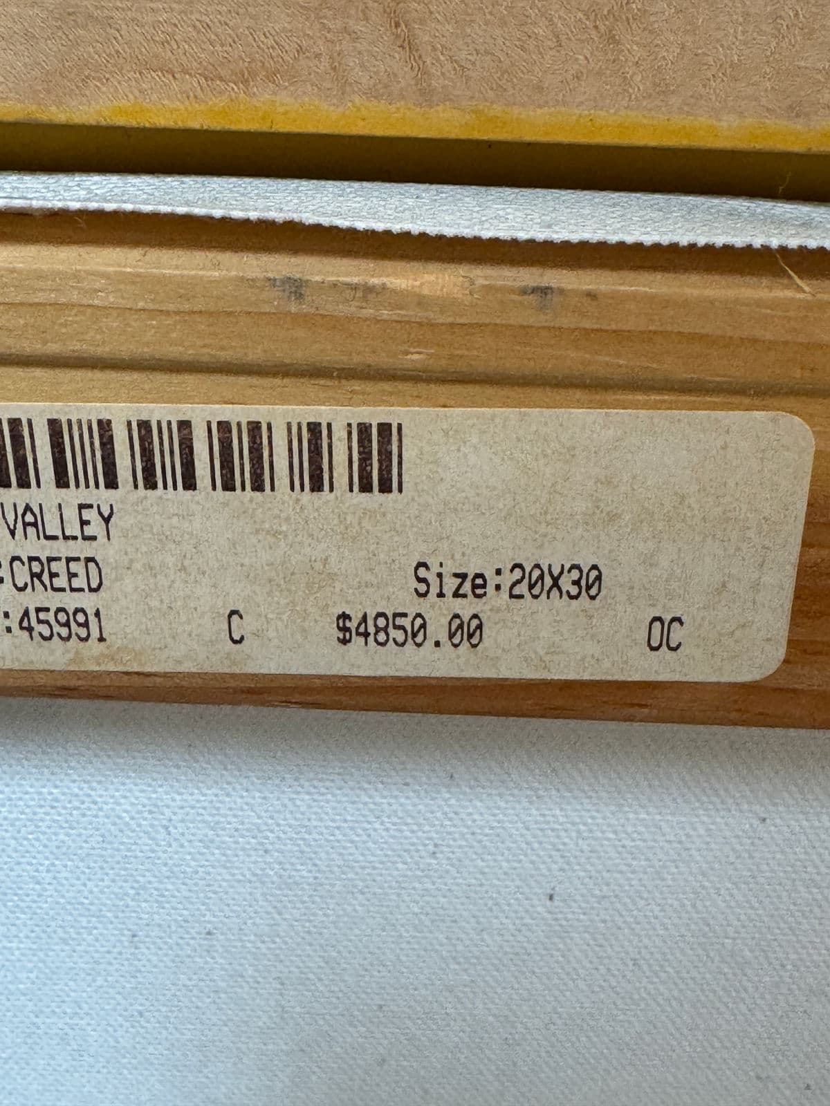 Thomas Creed "Sonoma Valley" Original Painting, Framed - Thumbnail 9