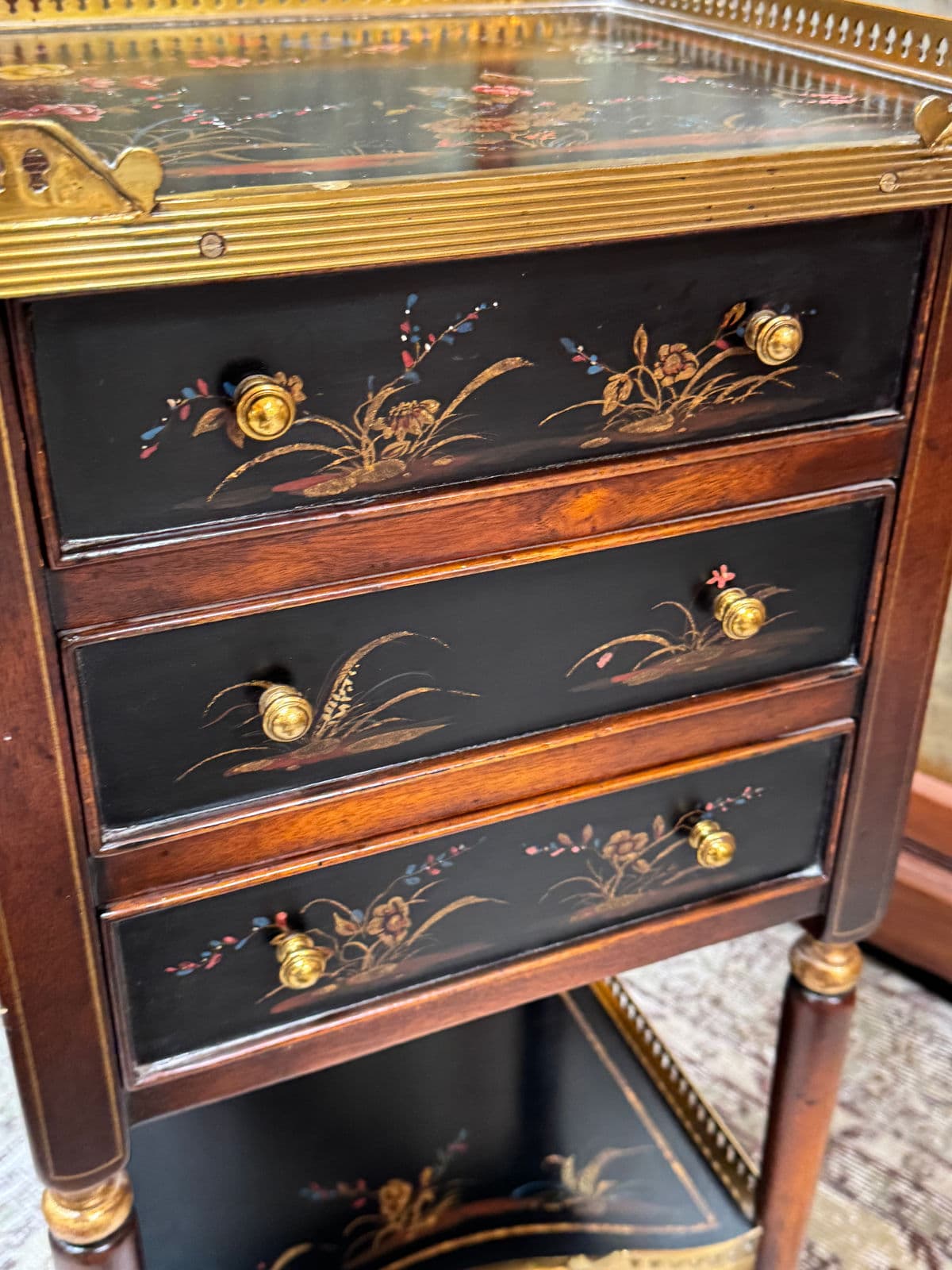 Maitland-Smith Hand Painted Chest of Drawers - Thumbnail 6