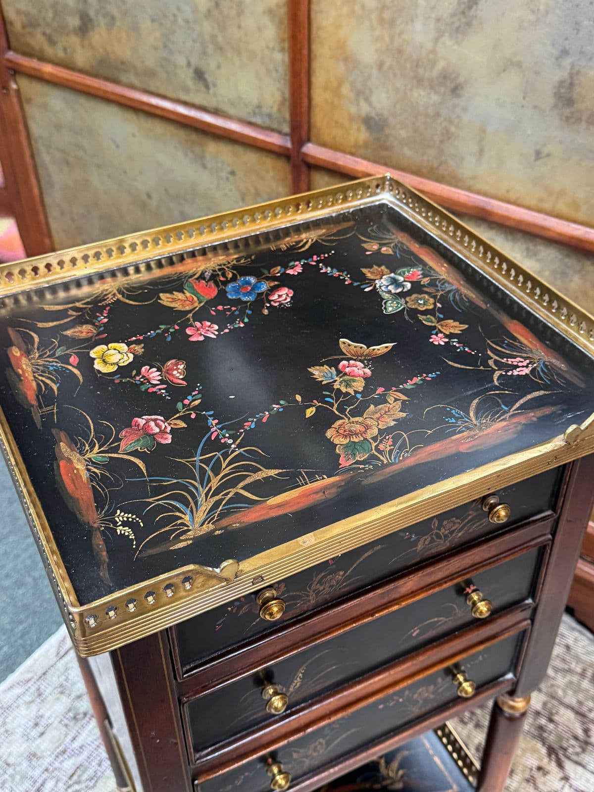 Maitland-Smith Hand Painted Chest of Drawers - Thumbnail 5