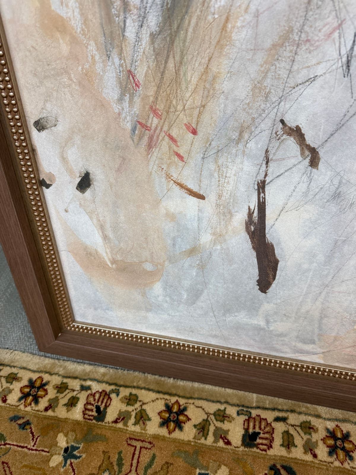 Amethyst Home Flat White Abstract Print, Framed - Thumbnail 11