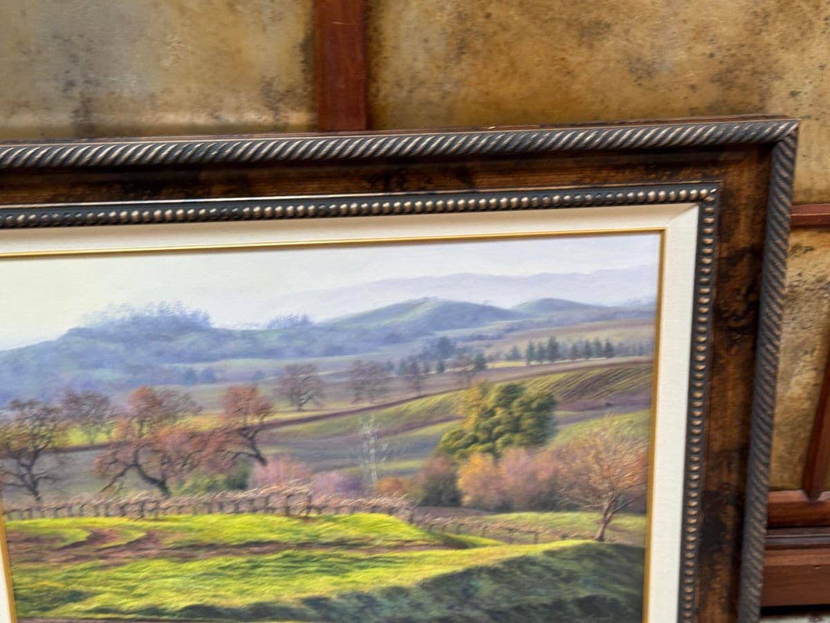 Thomas Creed "Sonoma Valley" Original Painting, Framed - Thumbnail 10
