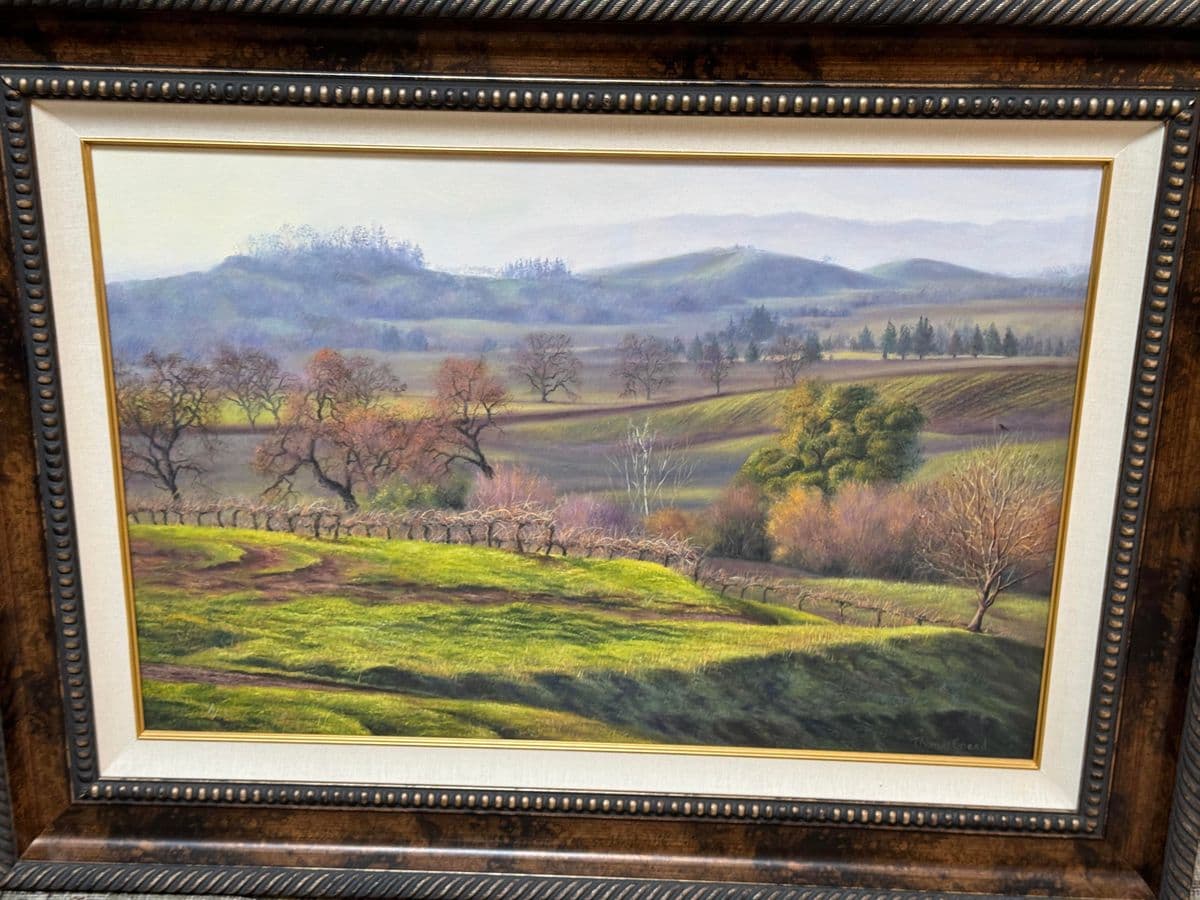 Thomas Creed "Sonoma Valley" Original Painting, Framed - Thumbnail 4