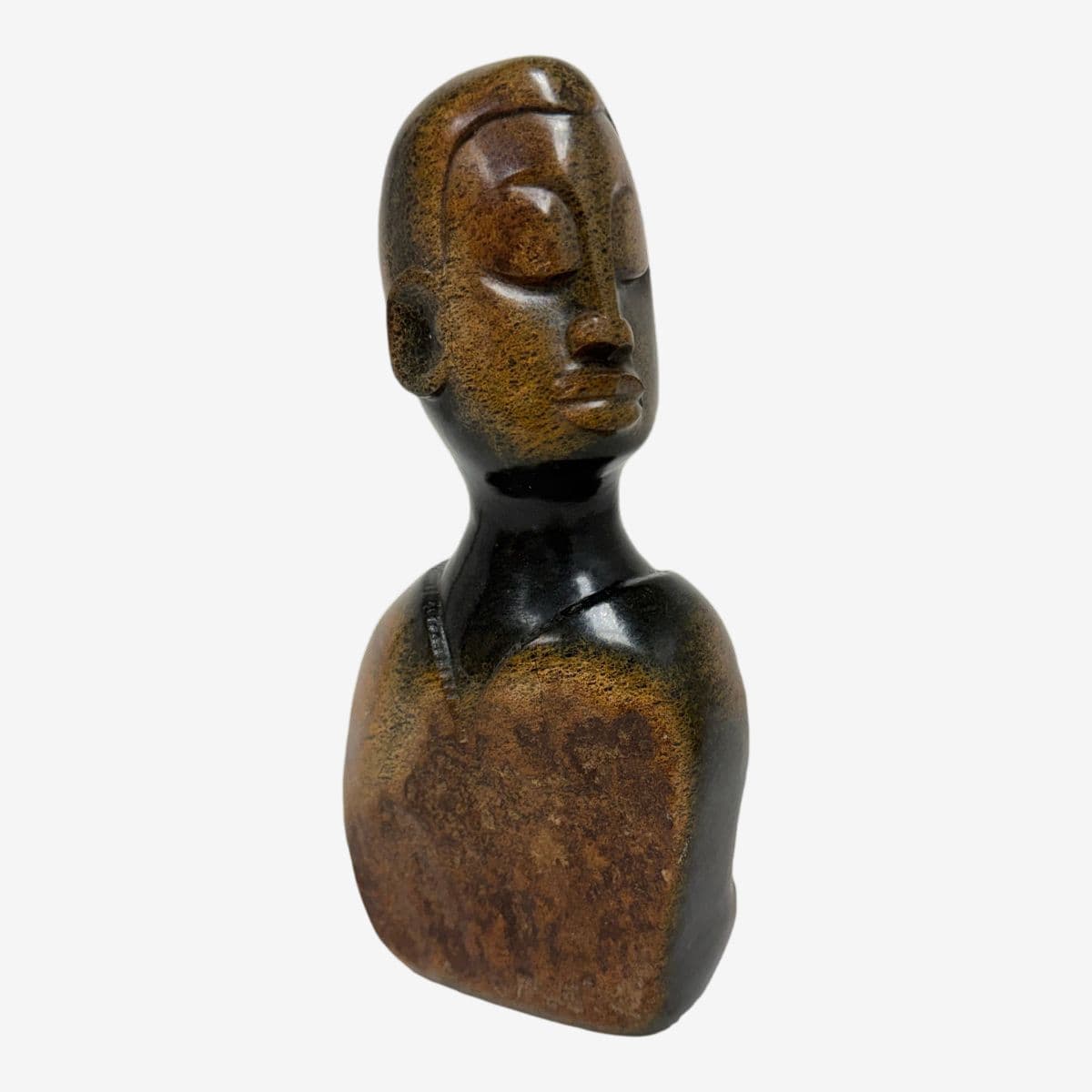 African Shona Stone Child Sculpture - Image 1
