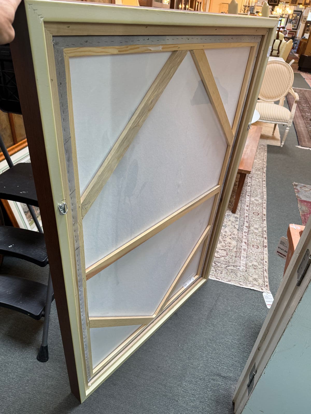 Amethyst Home Flat White Abstract Print, Framed - Thumbnail 13