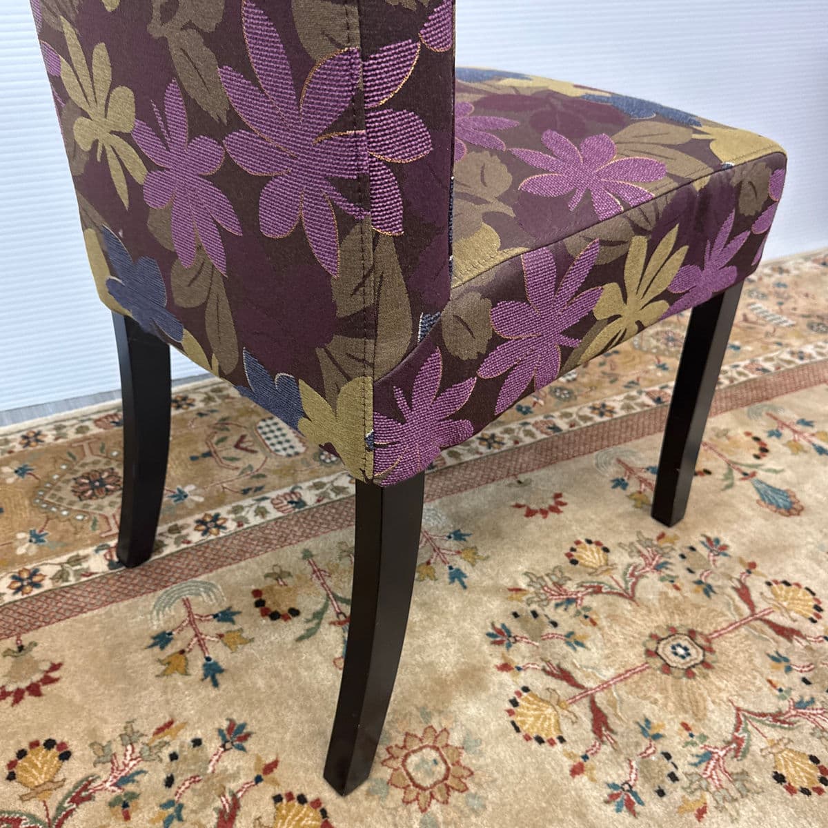 Floral Print Side Dining Side Chairs, Pair - Thumbnail 13