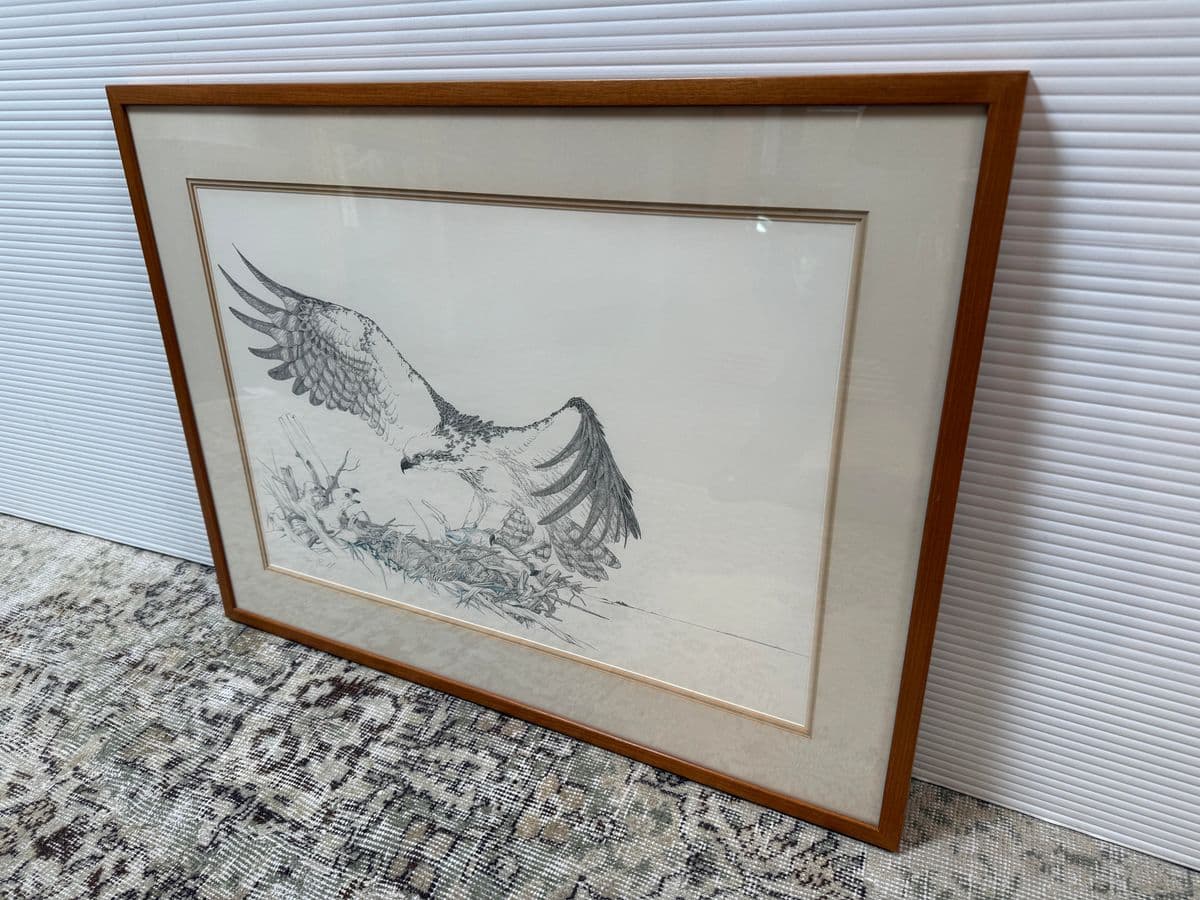 Peter Parnall Osprey Hunting Art Print, Signed - Thumbnail 5