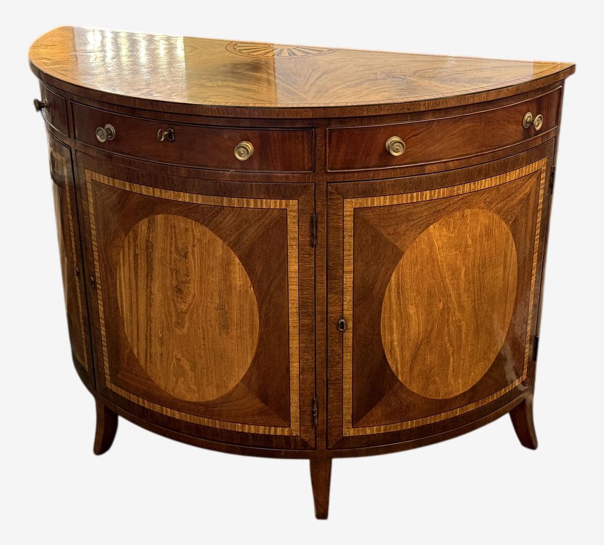Burton Ching Georgian Demi-Lune Commode - Image 1