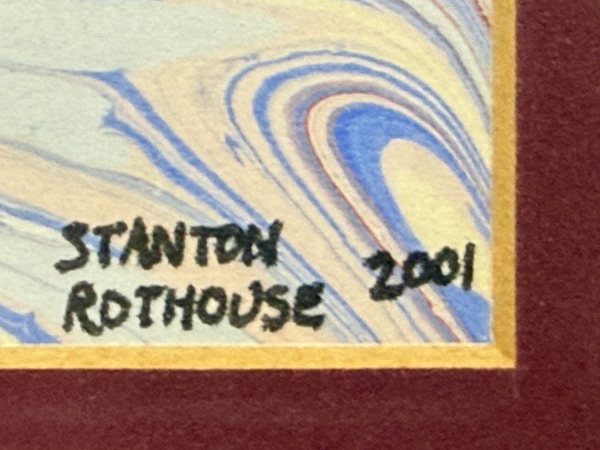 Stanton Rothouse Marbled Paper Framed Art - Thumbnail 6