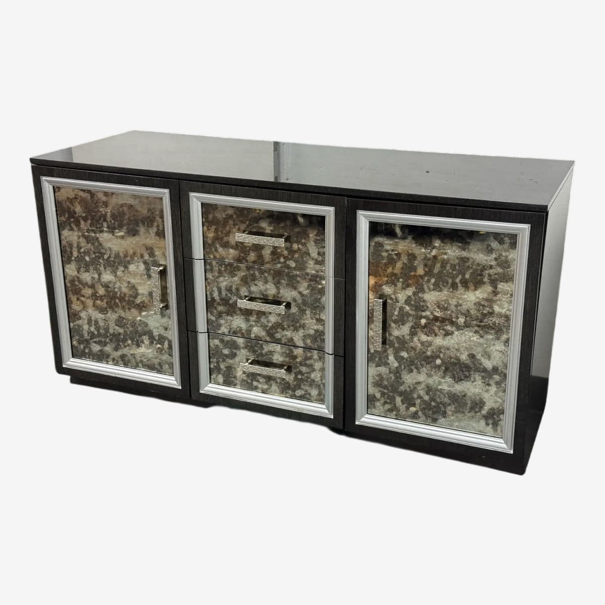 Mark David Designs Bespoke Media Console/Sideboard, Silver - Image 1