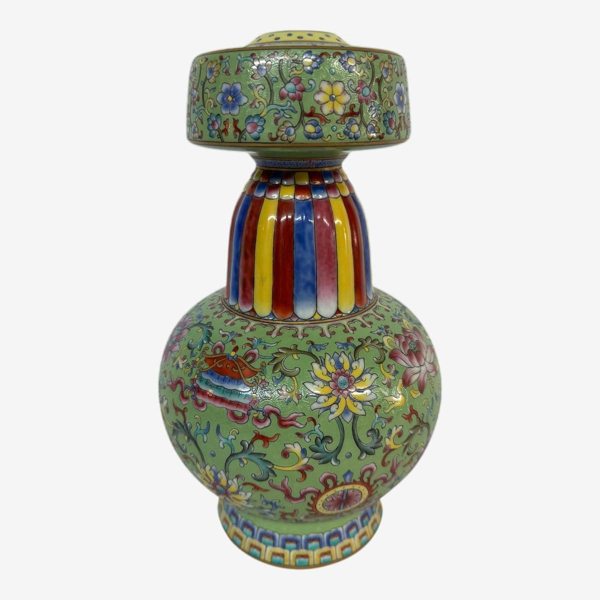 Chinese Qing Qianlong Famille Rose Vase - Image 1