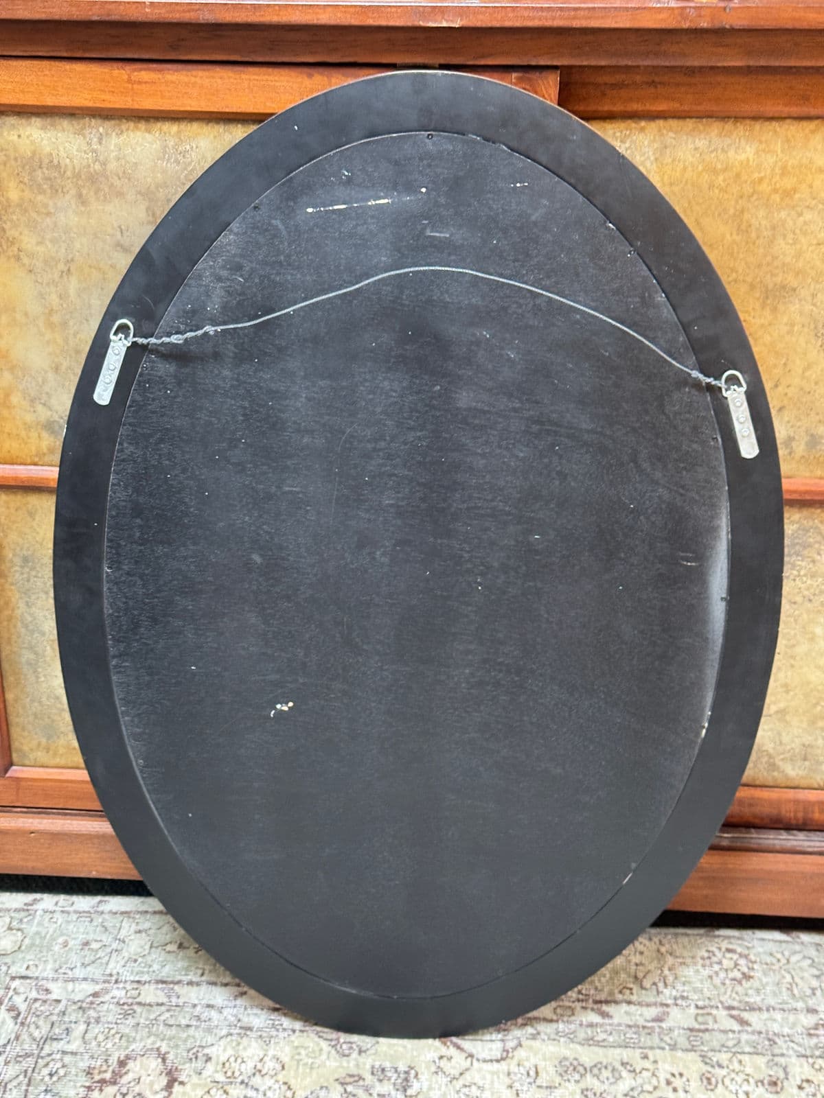 Neoclassical Inlaid Burl Wood Wall Mirror - Thumbnail 7