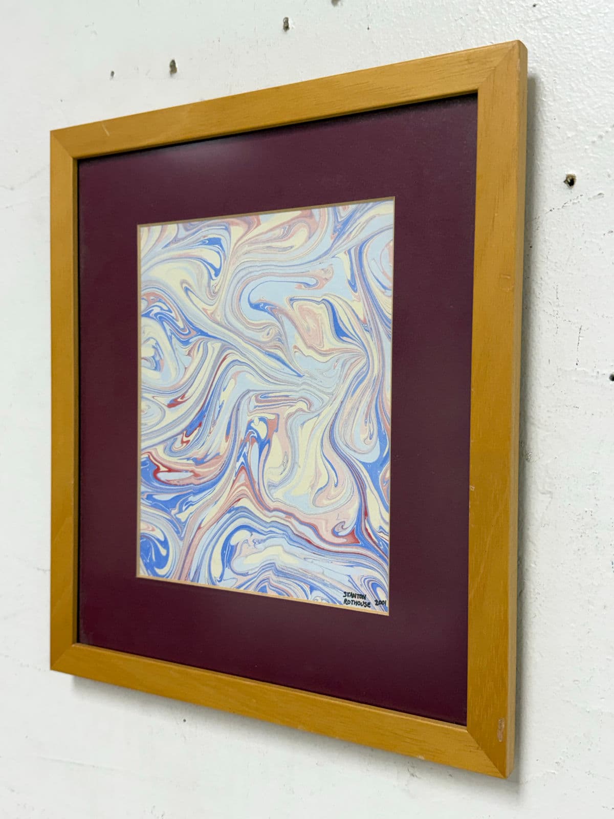 Stanton Rothouse Marbled Paper Framed Art - Thumbnail 3