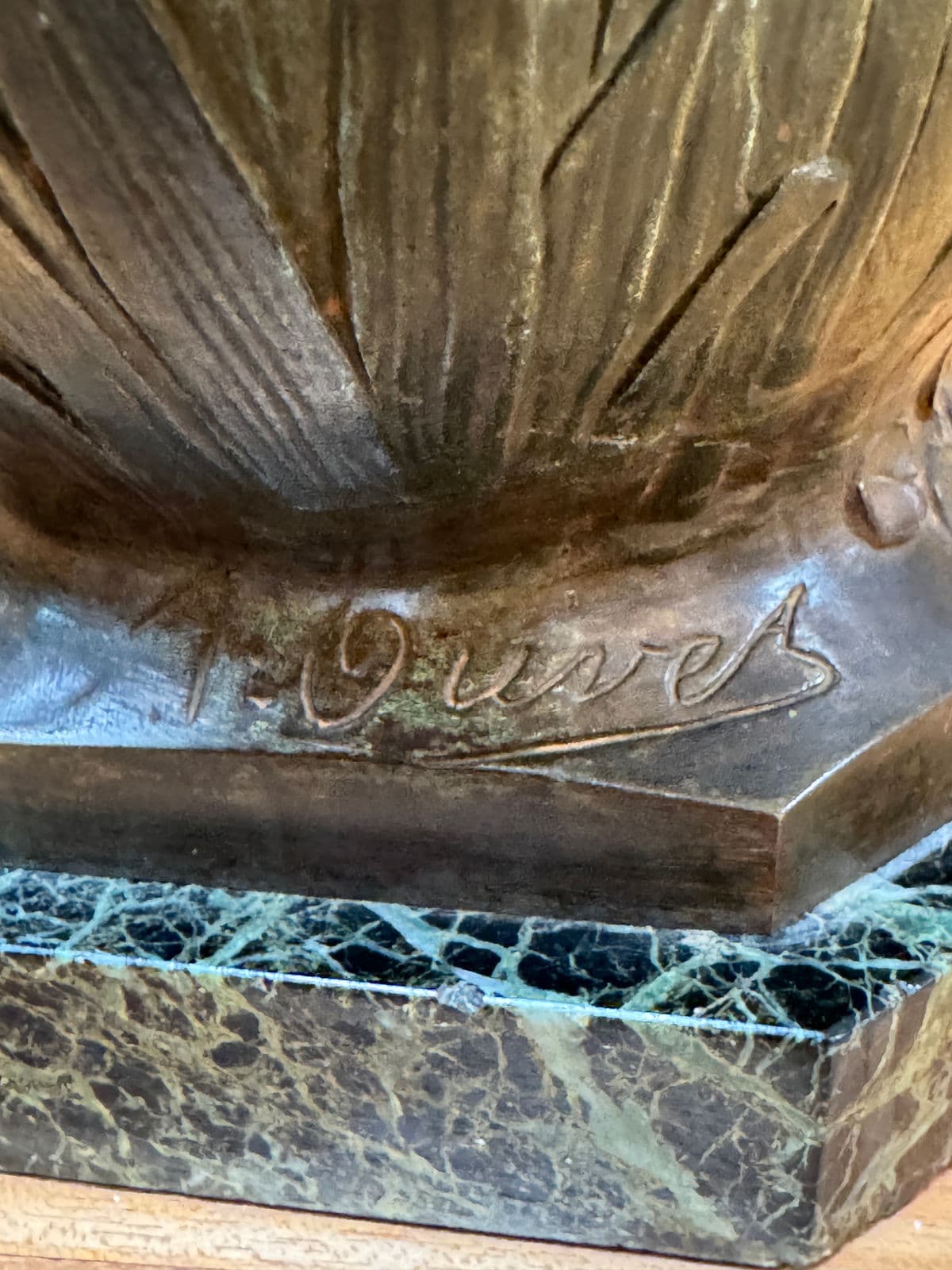 Early 20th Century Louis Ouvet Art Nouveau Nude Figure Vase, Signed - Thumbnail 5