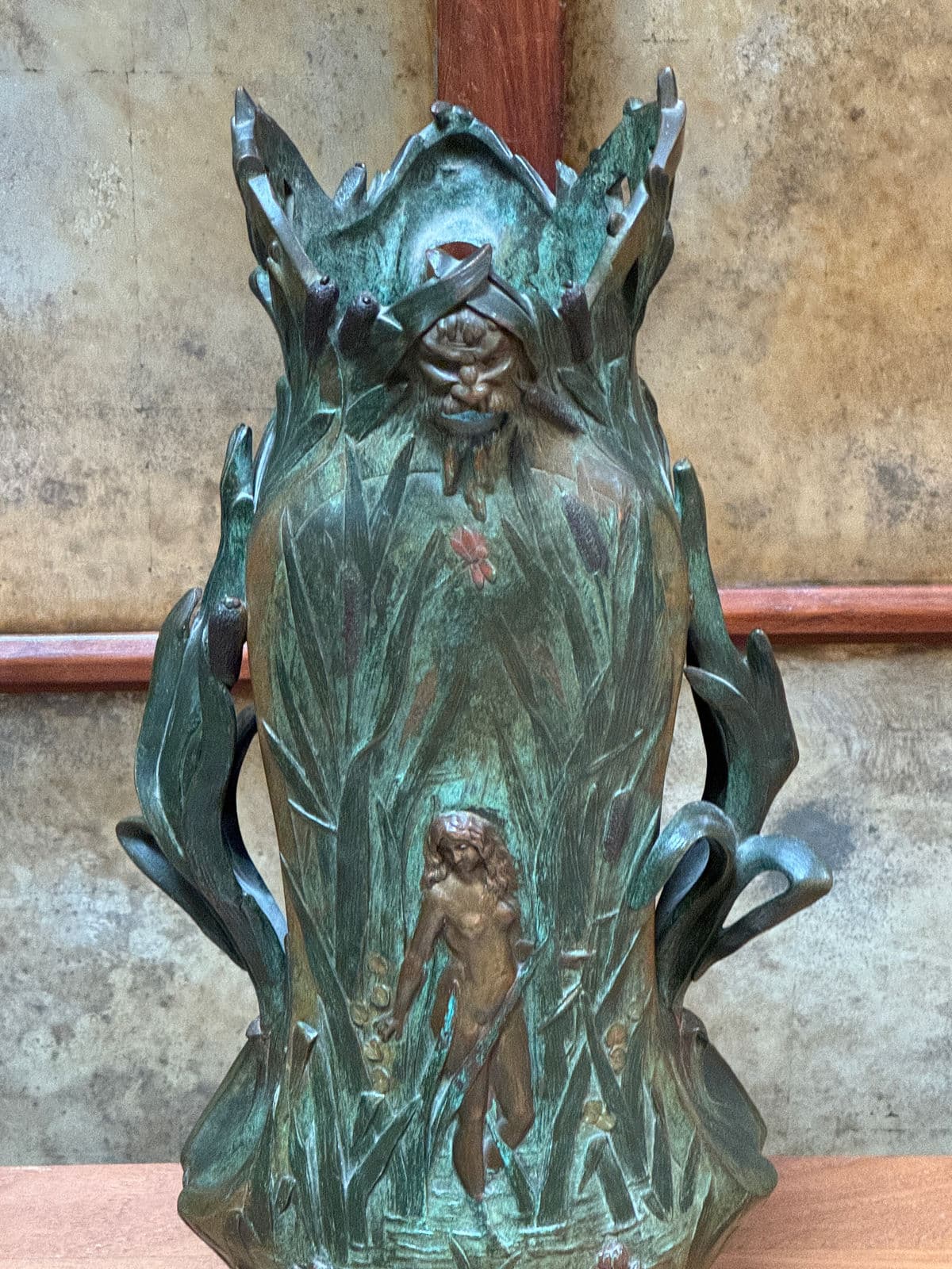 Early 20th Century Louis Ouvet Art Nouveau Nude Figure Vase, Signed - Thumbnail 8